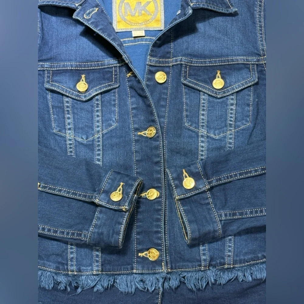 Michael Kors Denim Jacket For Women 🧥 98% COTTON ✅